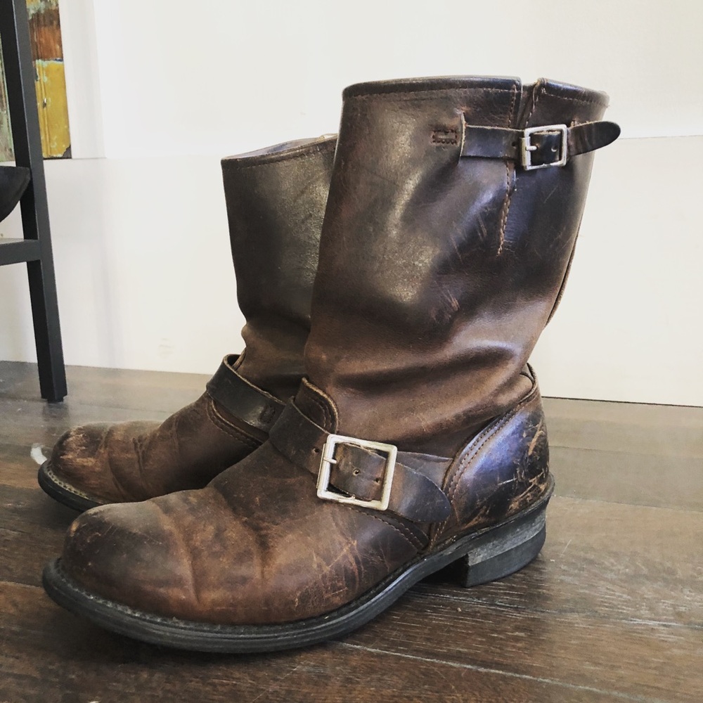 Frye engineer boots